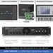 AUDAC SMQ1250 - WaveDynamics™ 4 x 1250W Quad-Channel Power Amplifier 4-8 Ohms