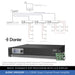 AUDAC SMQ1250 - WaveDynamics™ 4 x 1250W Quad-Channel Power Amplifier 4-8 Ohms
