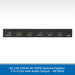 AV Link HSS24 4K HDMI switcher/splitter with 2 in 4 out ports, shown from the front on a white background with a blue text banner at the bottom.