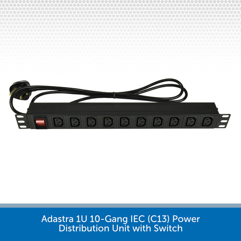 Adastra 1U 10-Gang IEC PDU 2