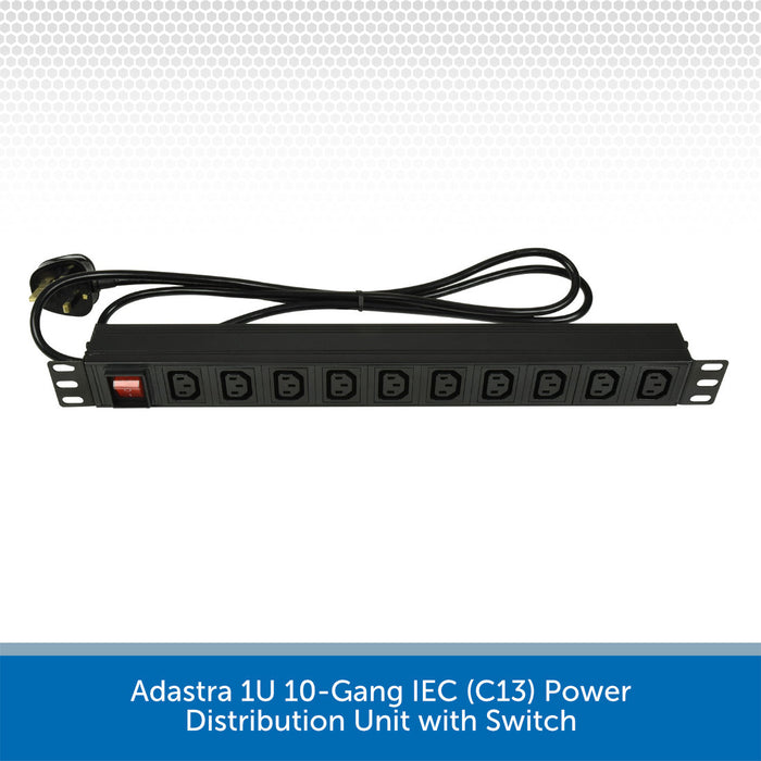 Adastra 1U 10-Gang IEC PDU 2