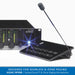 Audac MPX88 SurfaceTouch™ 8-Zone Paging Microphone
