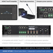 Audac MTX48 4-Zone Audio Matrix