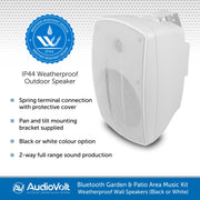 Audio Volt, Garden and Patio Music Kit wiht Bluetooth Wireless Streaming