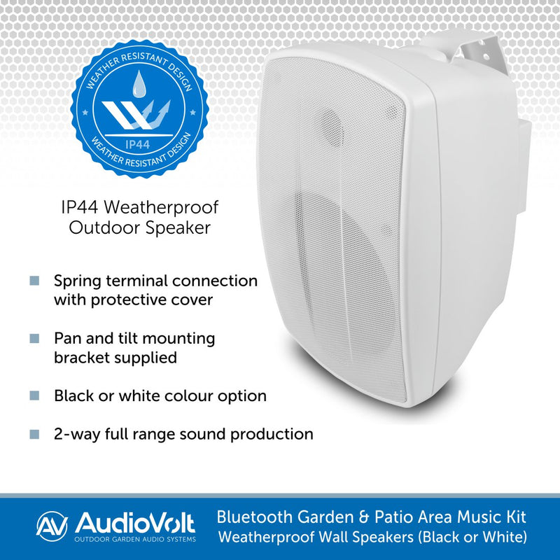 Audio Volt, Garden and Patio Music Kit wiht Bluetooth Wireless Streaming