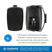 Audio Volt, Garden and Patio Music Kit wiht Bluetooth Wireless Streaming