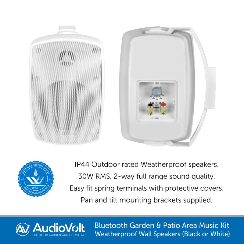 Audio Volt, Garden and Patio Music Kit wiht Bluetooth Wireless Streaming