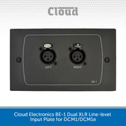 Cloud Electronics BE-1 Dual XLR Line-level Input Plate for DCM1/DCM1e