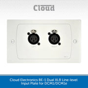 Cloud Electronics BE-1 Dual XLR Line-level Input Plate for DCM1/DCM1e
