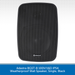 Black weatherproof wall speaker with Adastra branding on a white background