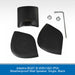 Adastra BG6T-B weatherproof wall speaker components on a white background