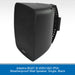 Black weatherproof wall speaker with Adastra branding on a white background