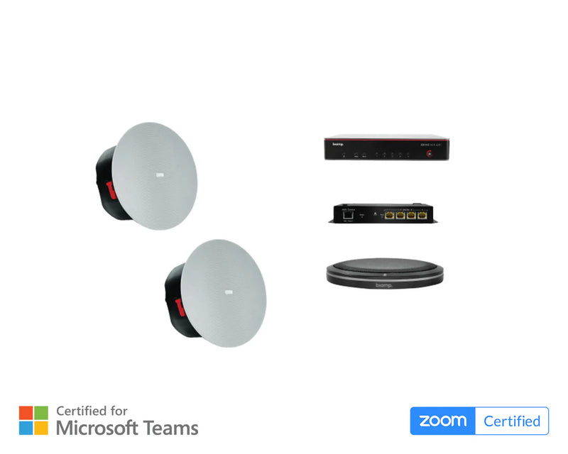 Biamp MRB-M-SCX400-T Medium Meeting Room AV Bundle — Beamtracking Table Mic & Ceiling Speakers
