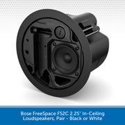 Bose FreeSpace FS2C 2.25" In-Ceiling Loudspeakers, Pair Inside