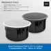 Bose FreeSpace FS4ACE 4.5" in-ceiling loudspeakers with specifications on a gray background