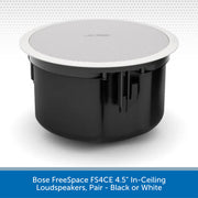 Bose FreeSpace FS4CE 4.5" In-Ceiling Loudspeakers, Pair - White