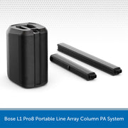 Bose L1 Pro8 Portable Line Array Column PA System on a white background