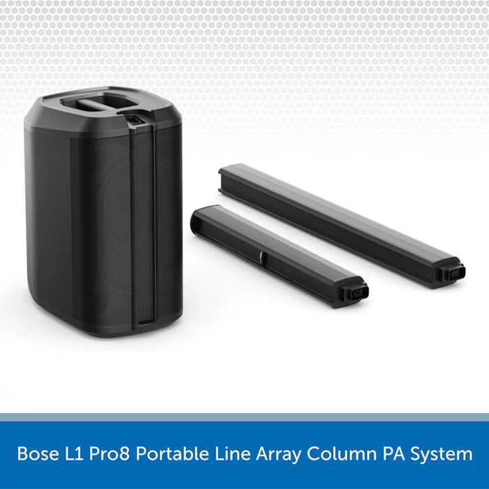 Bose L1 Pro8 Portable Line Array Column PA System on a white background