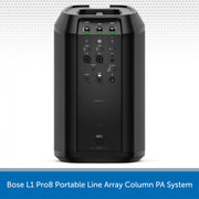 Bose L1 Pro8 Portable Line Array Column PA System on a white background