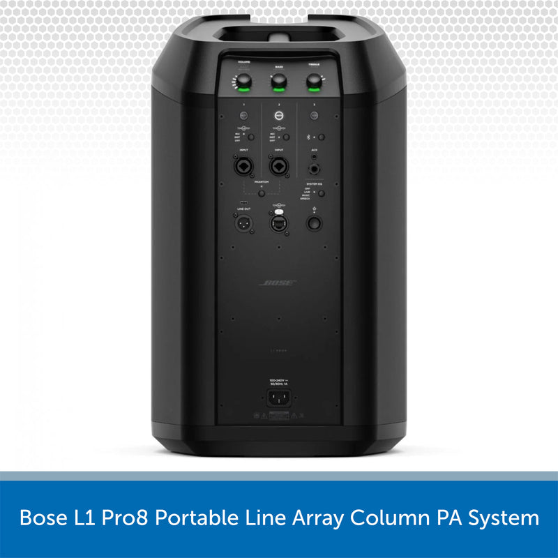 Bose L1 Pro8 Portable Line Array Column PA System on a white background