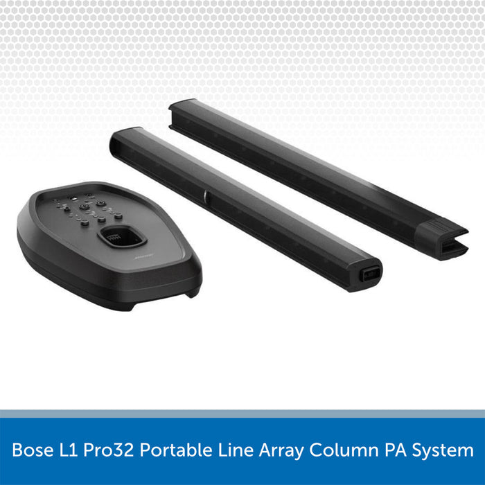 Bose L1 Pro32 Portable Line Array Column PA System on a white background