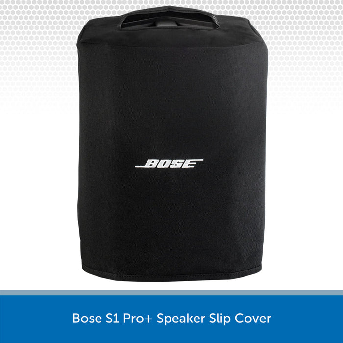 Black Bose S1 Pro+ Speaker Slip Cover on a white background