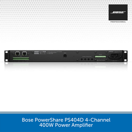 Bose PowerShare PS404D 4-channel power amplifier on a white background