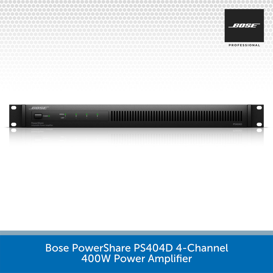 Bose PowerShare PS404D 4-Channel 400W Power Amplifier | Audio Volt