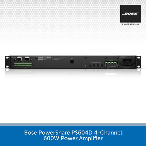 Bose PowerShare PS404D 4-channel power amplifier on a white background