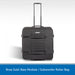 Black Bose Sub1 Bass Module/Subwoofer Roller Bag on a light gray background
