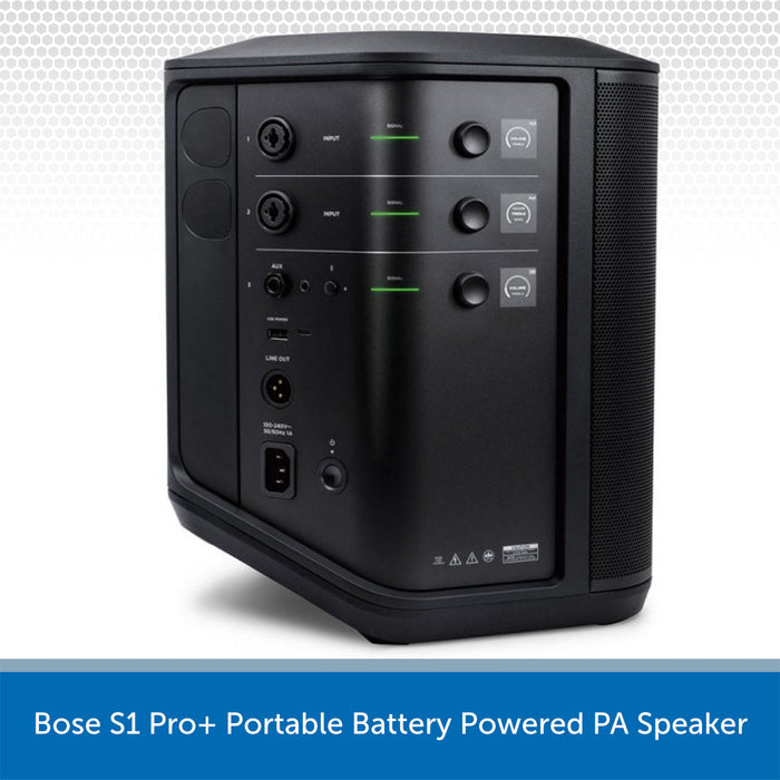 Bose S1 Pro+ Portable Battery Powered PA Speaker on a white background
