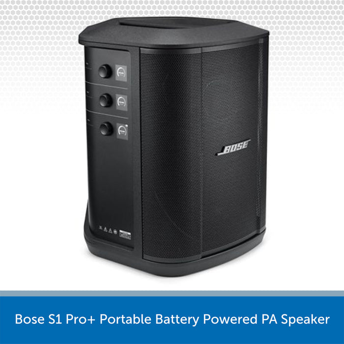 Bose S1 Pro+ Portable Battery Powered PA Speaker on a white background