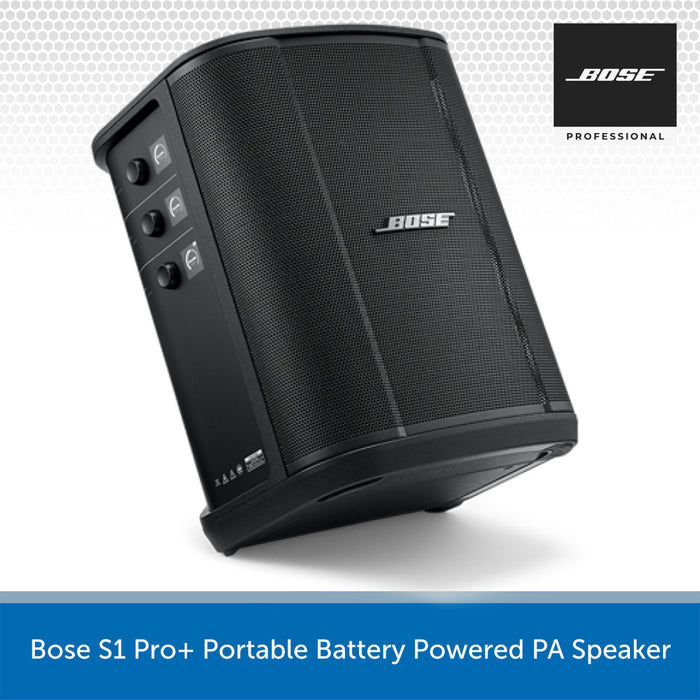 Bose S1 Pro+ Portable Battery Powered PA Speaker on a white background