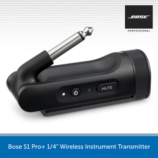 Bose S1 Pro+ 1/4" Wireless Instrument Transmitter on a white background