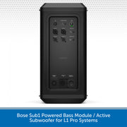 Bose Sub1 Powered Bass Module on a white background