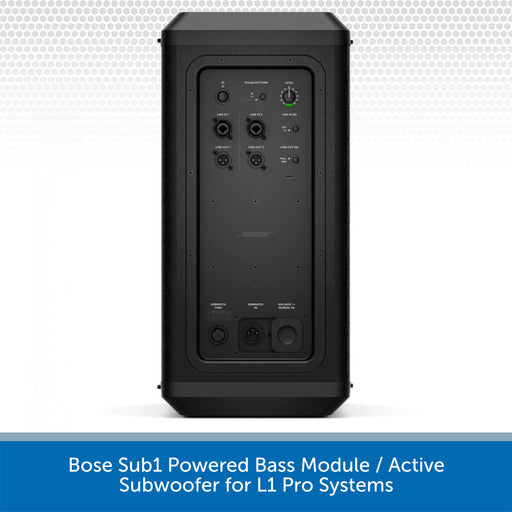 Bose Sub1 Powered Bass Module on a white background