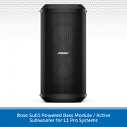 Bose Sub1 Powered Bass Module on a white background