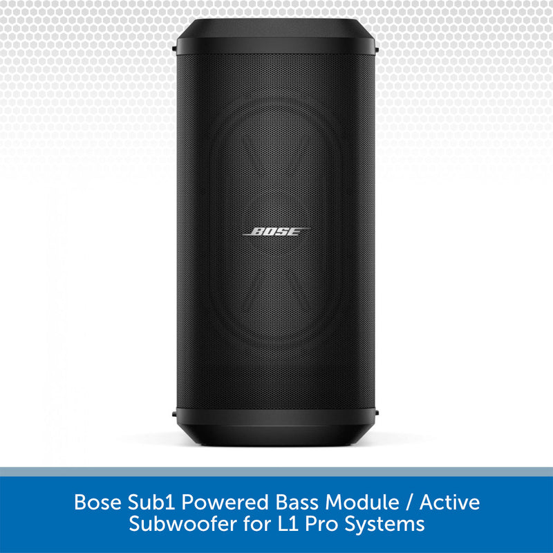 Bose Sub1 Powered Bass Module on a white background