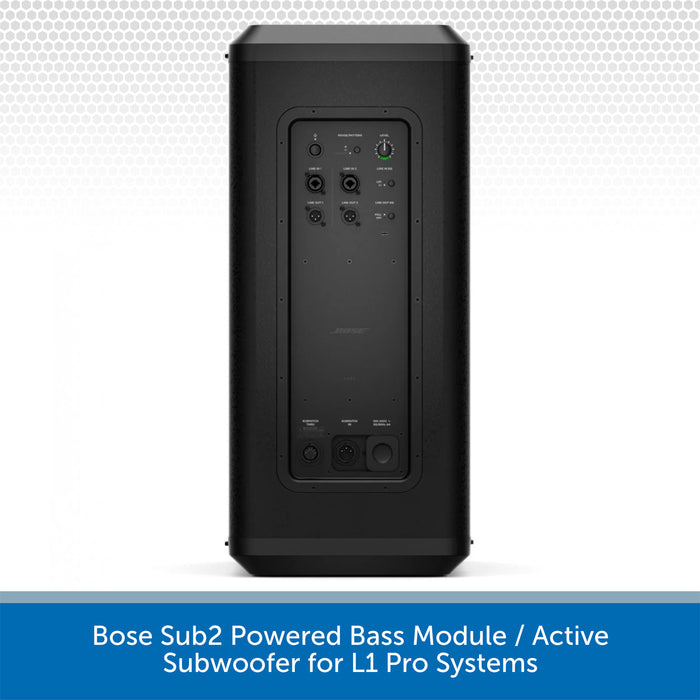 Bose Sub2 Powered Bass Module on a white background