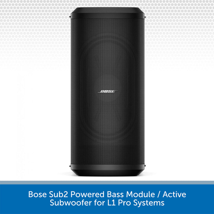 Bose Sub2 Powered Bass Module on a white background