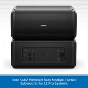 Bose Sub2 Powered Bass Module on a white background
