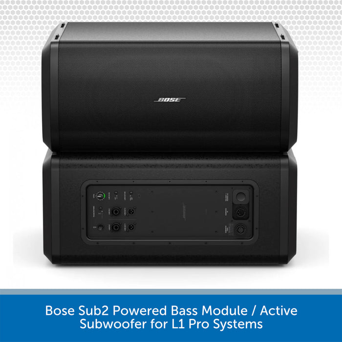 Bose Sub2 Powered Bass Module on a white background