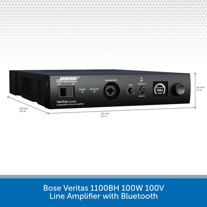 Bose Veritas 1100BH line amplifier with Bluetooth on a white background