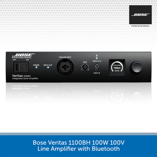Bose Veritas 1100BH line amplifier with Bluetooth on a white background
