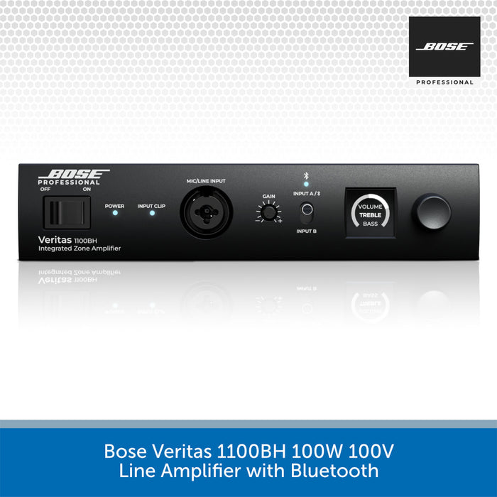 Bose Veritas 1100BH line amplifier with Bluetooth on a white background