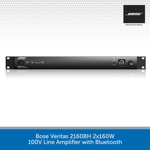 Bose Veritas 2160BH 2x160W 100V Line Amplifier with Bluetooth on a white background