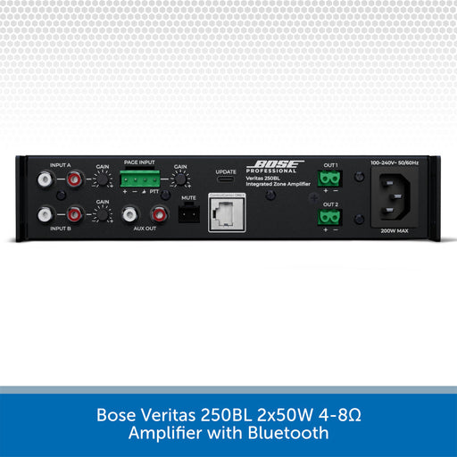 Bose Veritas 250BL amplifier with Bluetooth on a white background