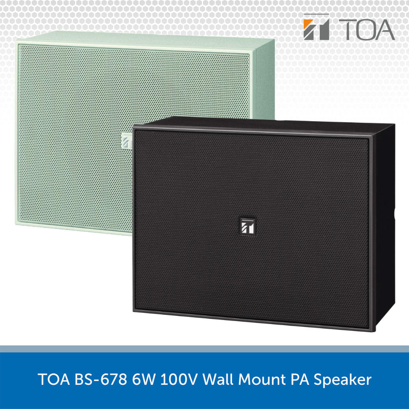 TOA BS-678 6W 100V Wall Mount PA Speaker