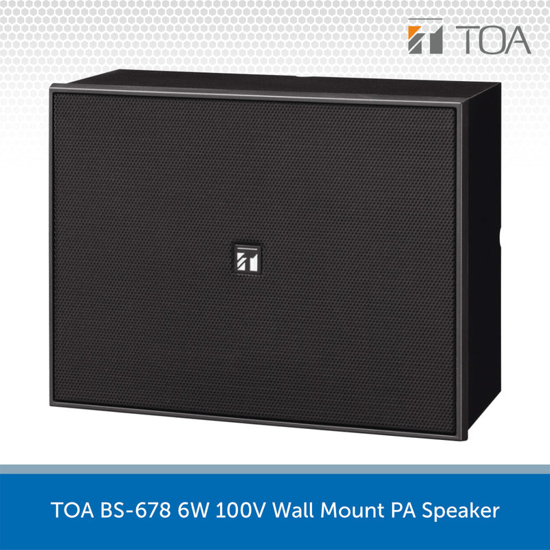 TOA BS-678 6W 100V Wall Mount PA Speaker