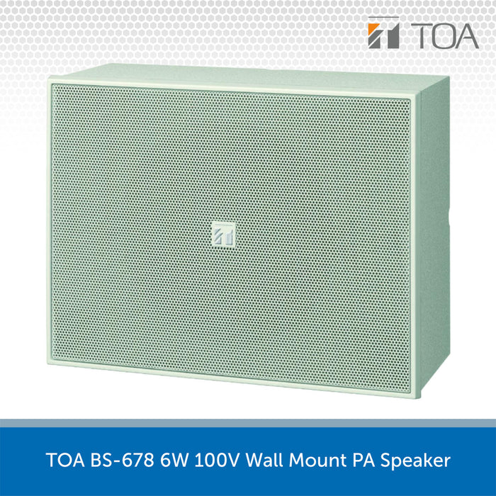 TOA BS-678 6W 100V Wall Mount PA Speaker